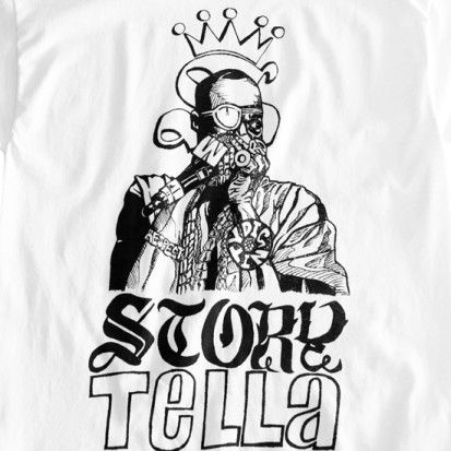Story Tella | Slick Rick - Men's T-Shirt