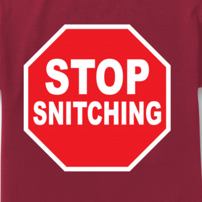 no snitching shirt