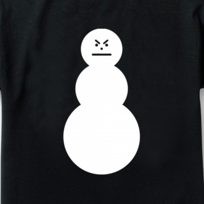 angry snowman t shirt