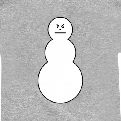 angry snowman t shirt