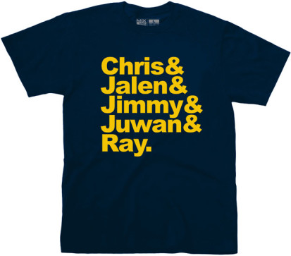 michigan fab five shirt