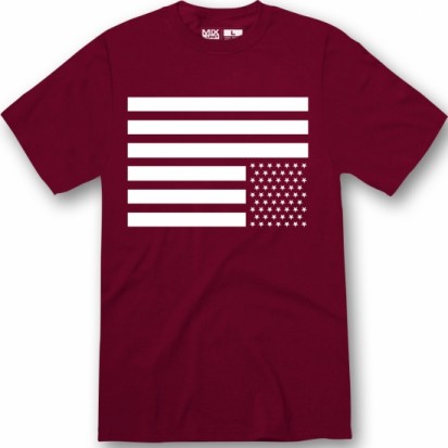 upside down american flag t shirt