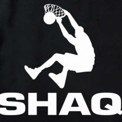 shaq logo t shirt