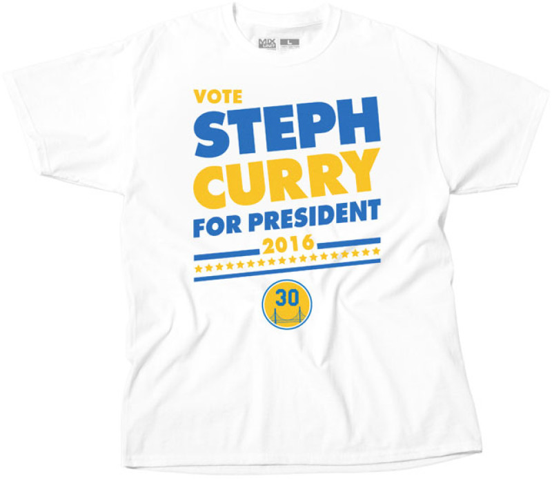 steph curry for president shirt