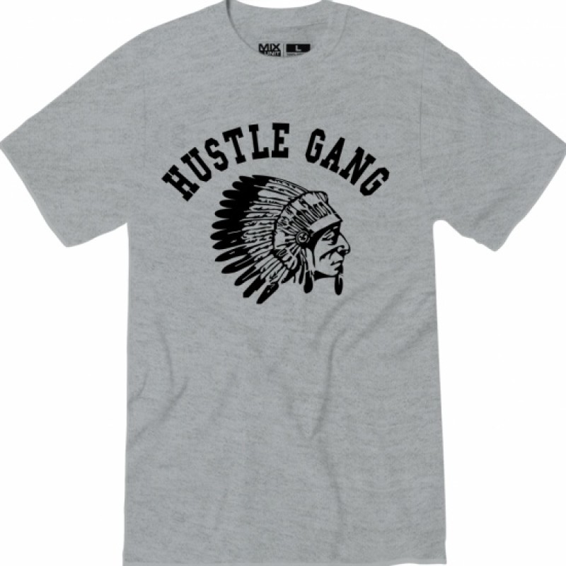 Hustle Gang logo Men's T-Shirt Black White S-2XL
