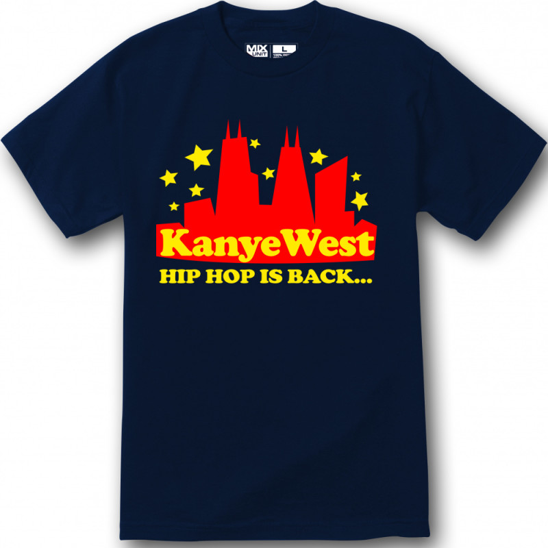 00s Kanye West HIP HOP IS BACK　Tシャツ　茶　L 00s Kanye West HIP HOP IS BACK Tシャツ 茶 L